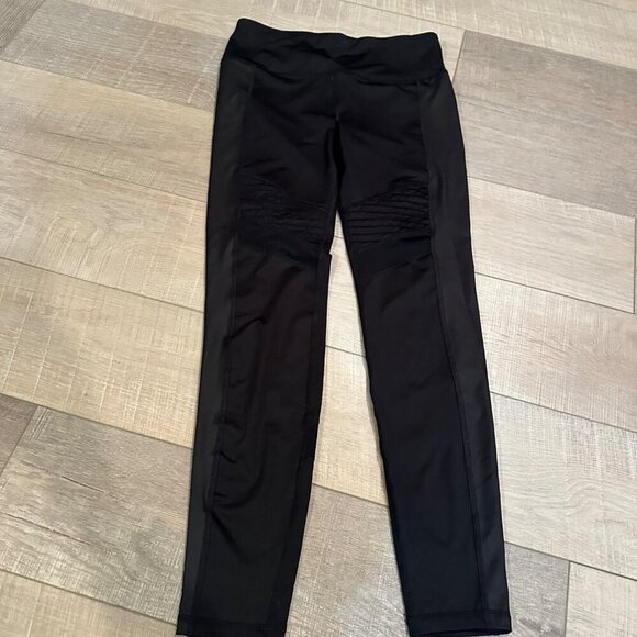 DANSKIN NOW WOMENS BLACK LEGGINGS SMALL 4/6 - Picture 2 of 6